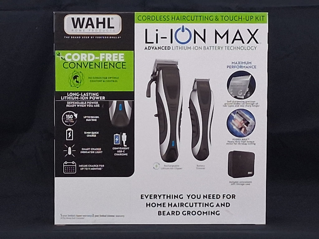Wahl Lithium Ion Max Cordless Hair Clipper — Long-Lasting Battery, Professional Cut