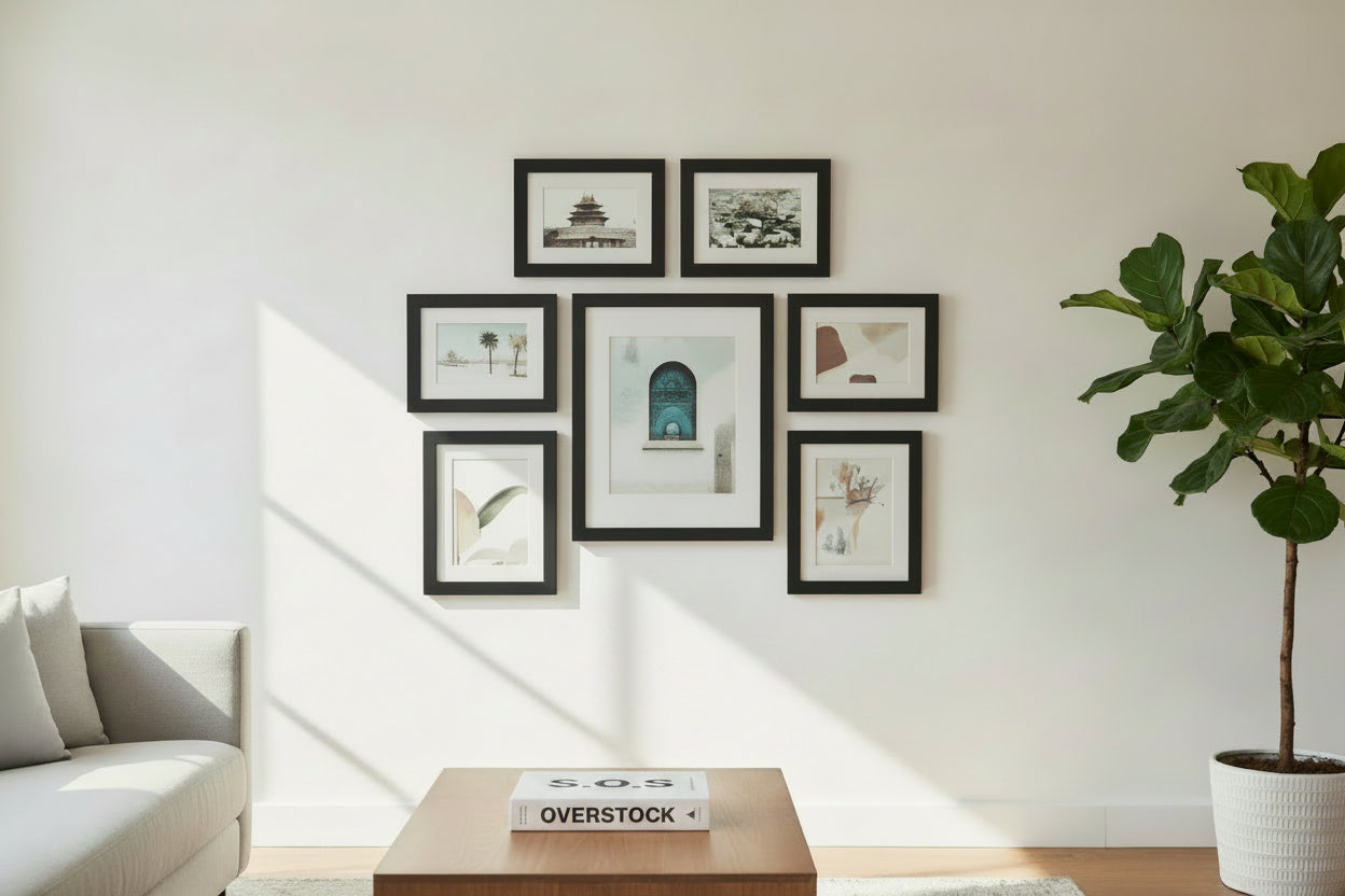 Umbra Gallery Wall Picture Frame Set of 7 — Black, Multi-Size Collection