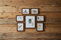 Umbra Gallery photo frame set packaging on a black background