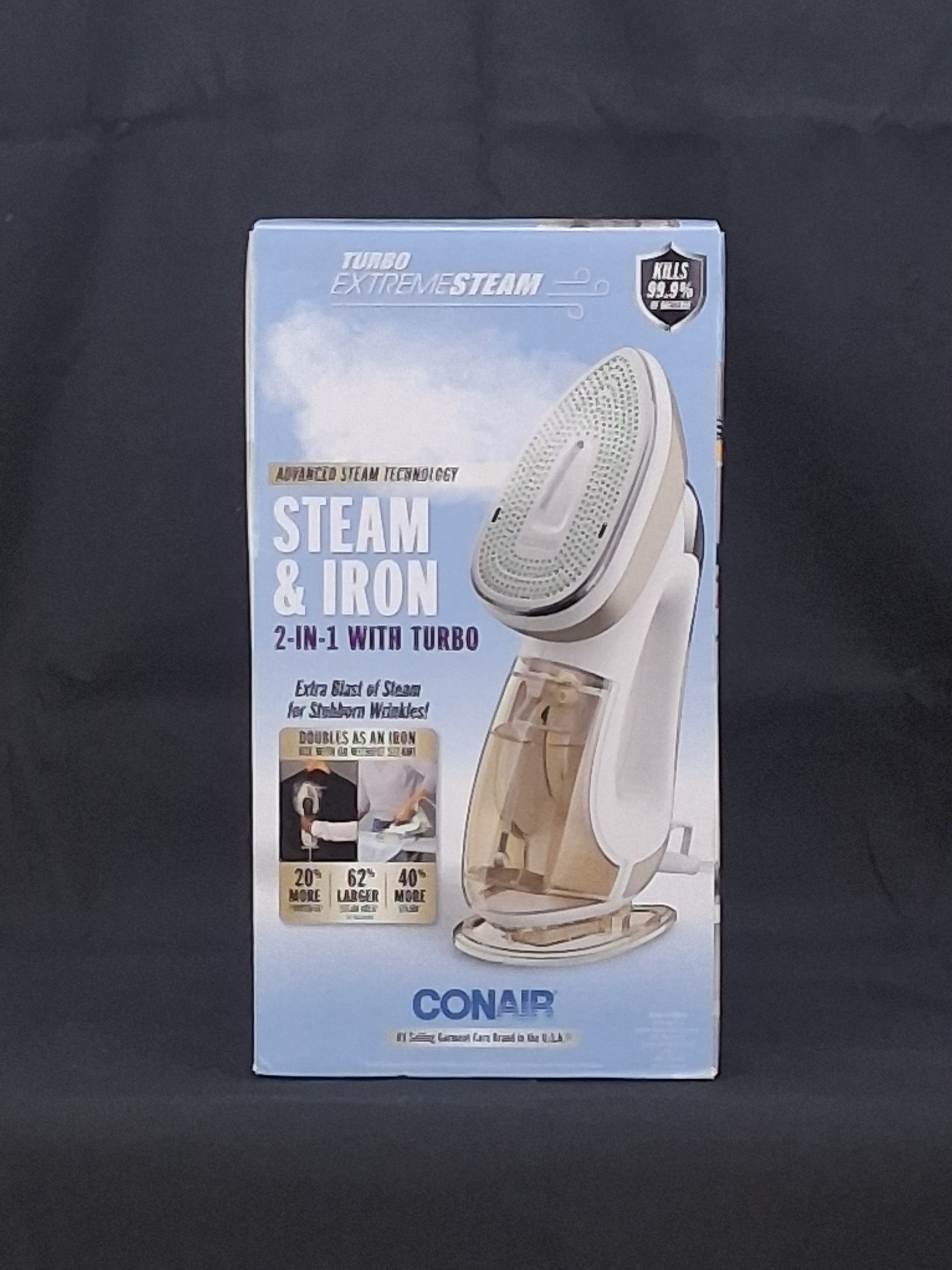 Conair Extreme Steam Full-Size Iron with Turbo Shot & Steam Burst — 1700W
