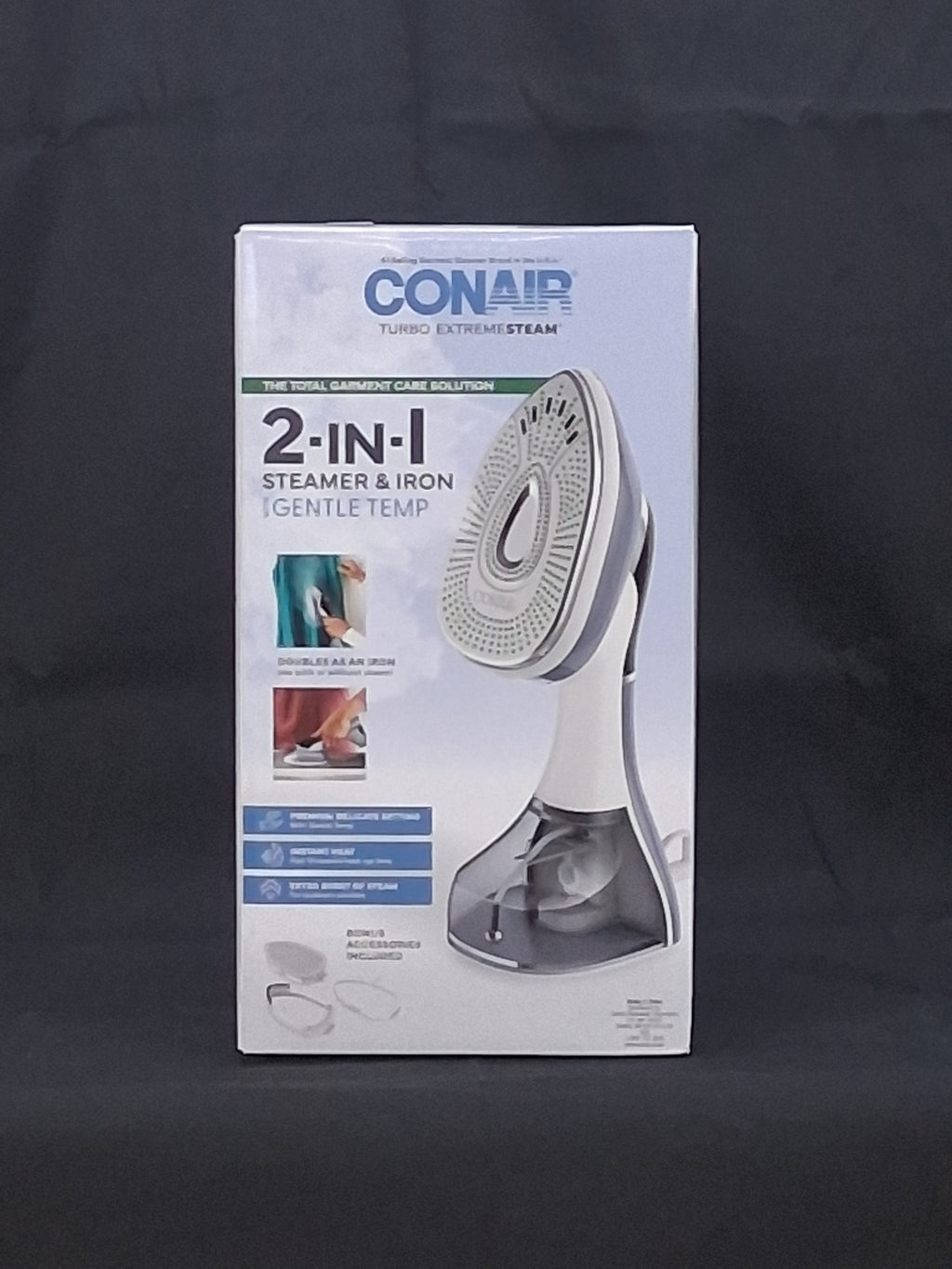 Conair Gentle Temperature 2-in-1 Steamer & Iron — Safe for Delicate Fabrics