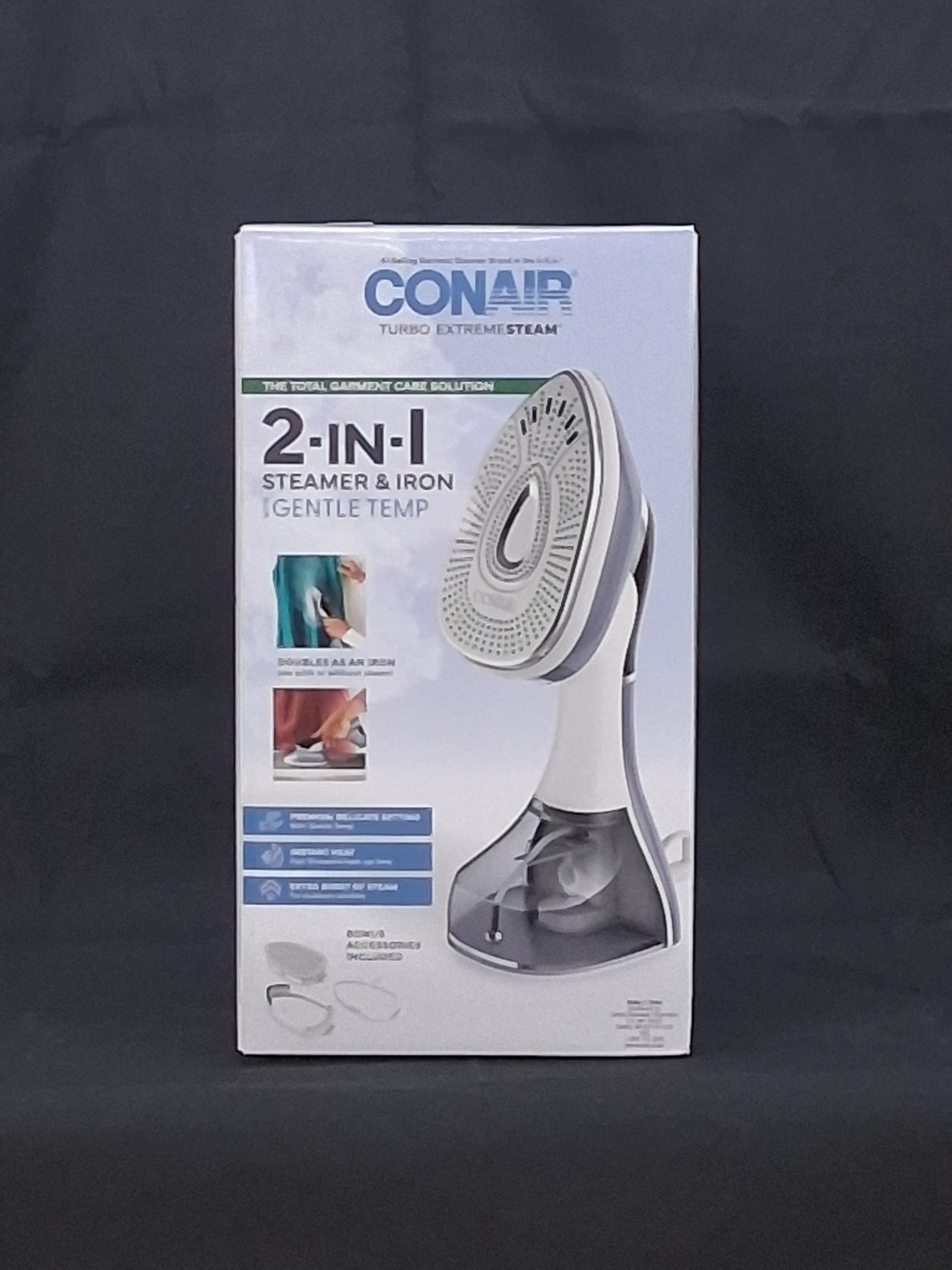 Conair Gentle Temperature 2-in-1 Steamer & Iron — Safe for Delicate Fabrics