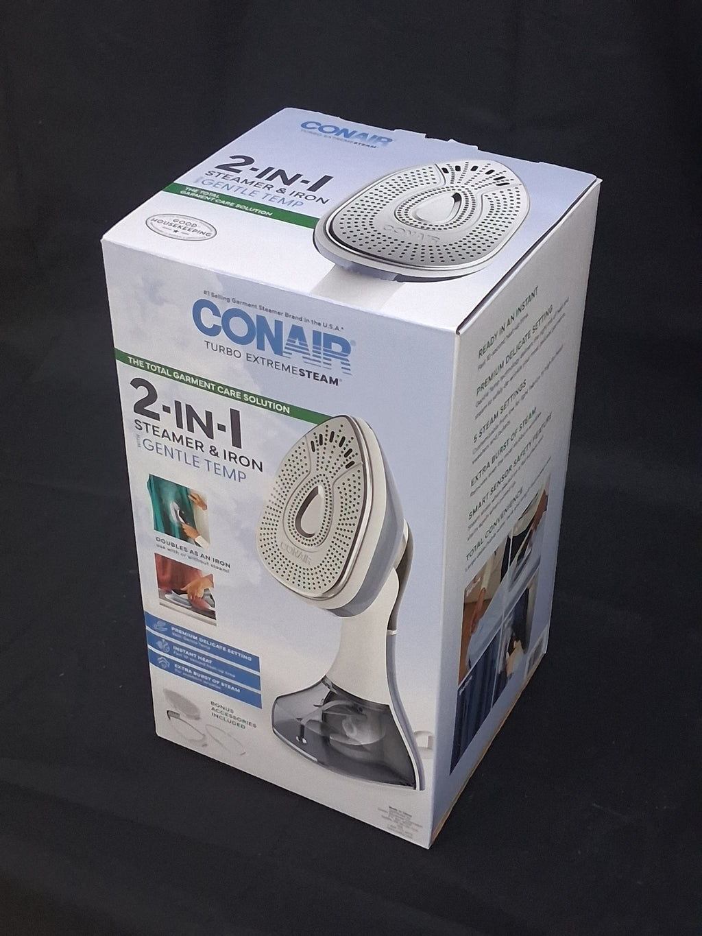 Conair Gentle Temperature 2-in-1 Steamer & Iron — Safe for Delicate Fabrics