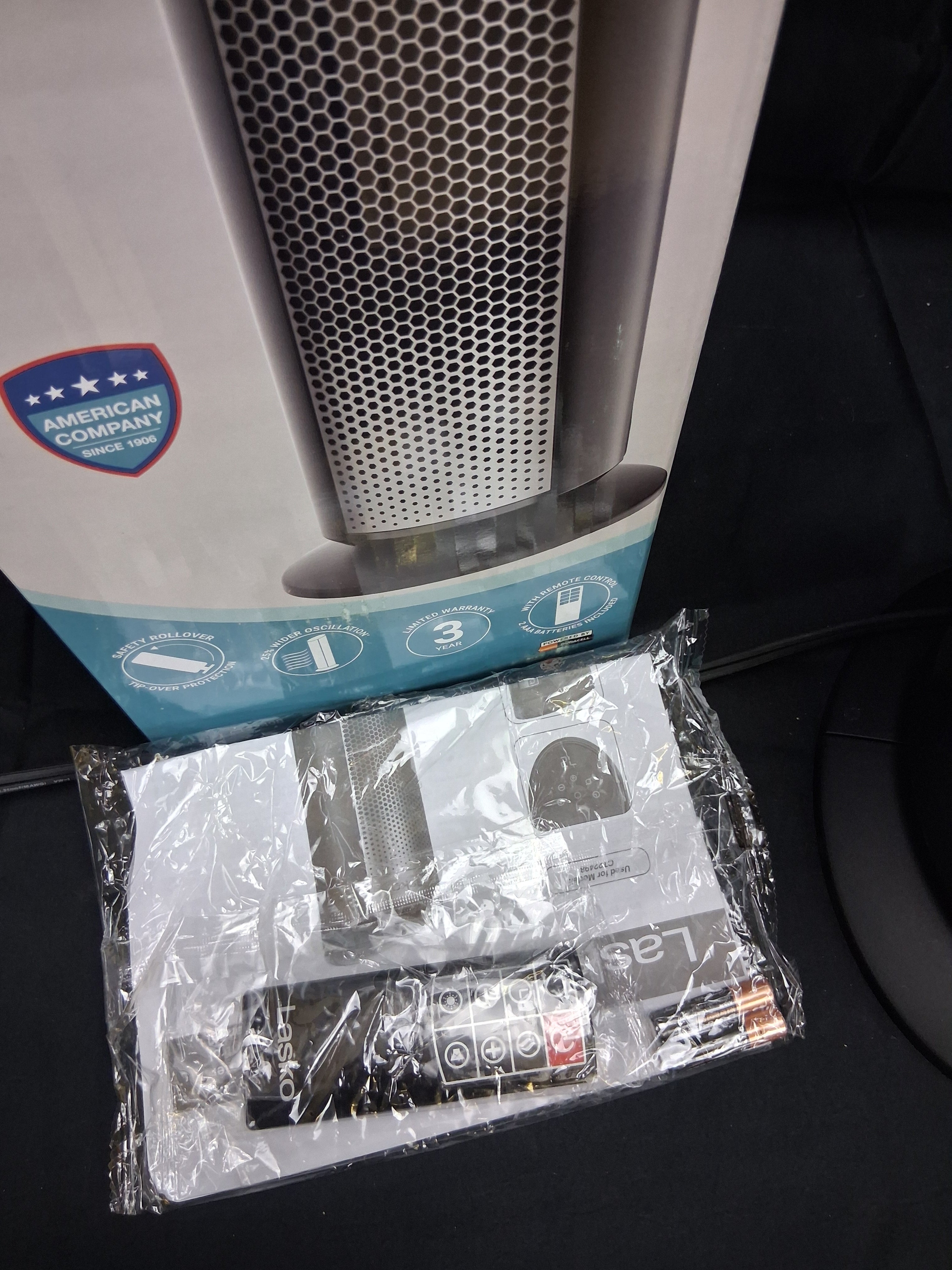 Lasko CT22498 Ceramic Tower Heater – Portable Electric Space Heater