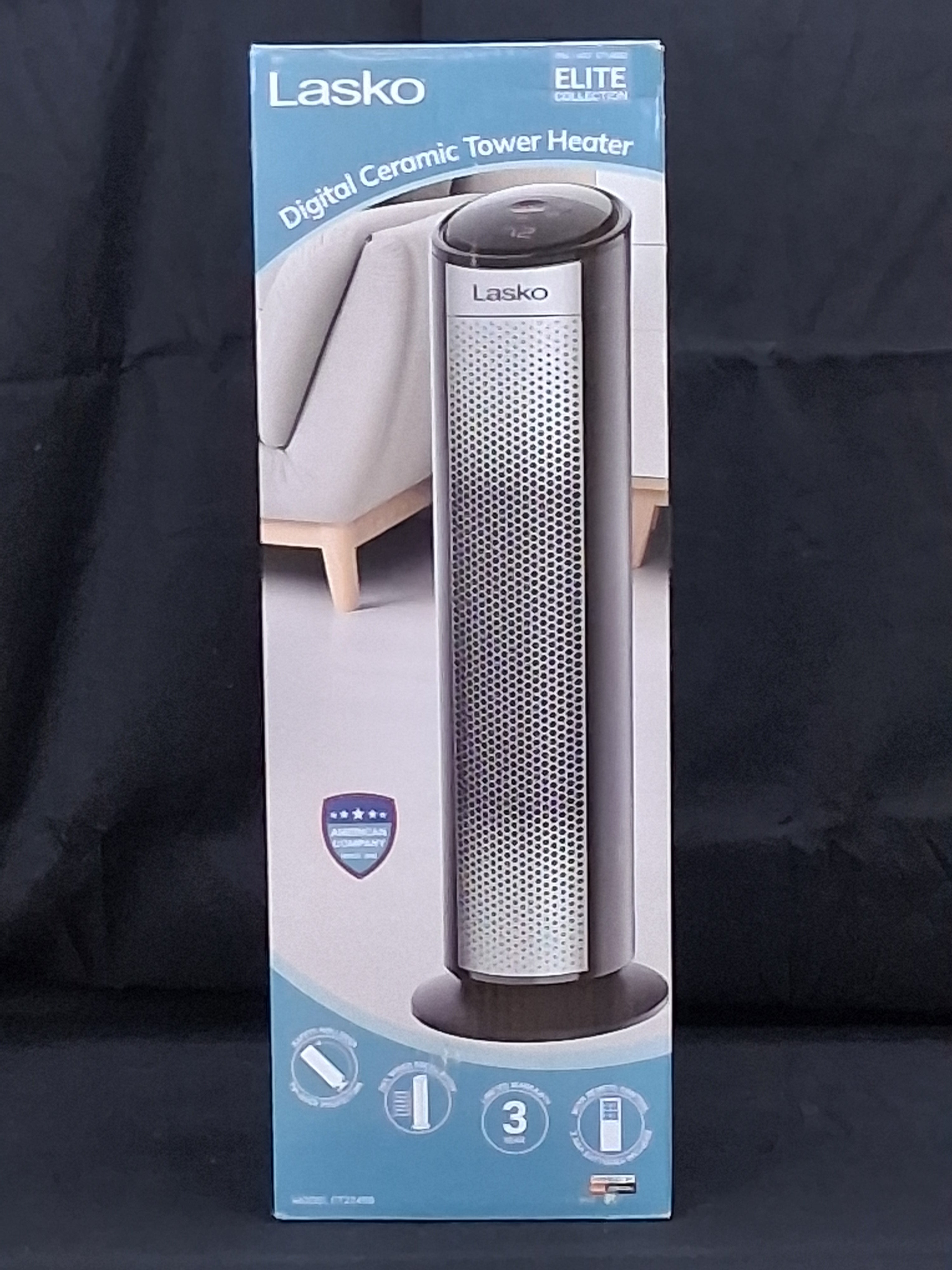 Lasko CT22498 Ceramic Tower Heater – Portable Electric Space Heater