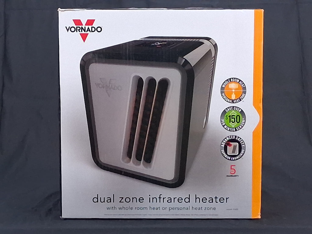 Vornado IR405 Dual Zone Infrared Space Heater — 2 Independent Heat Zones
