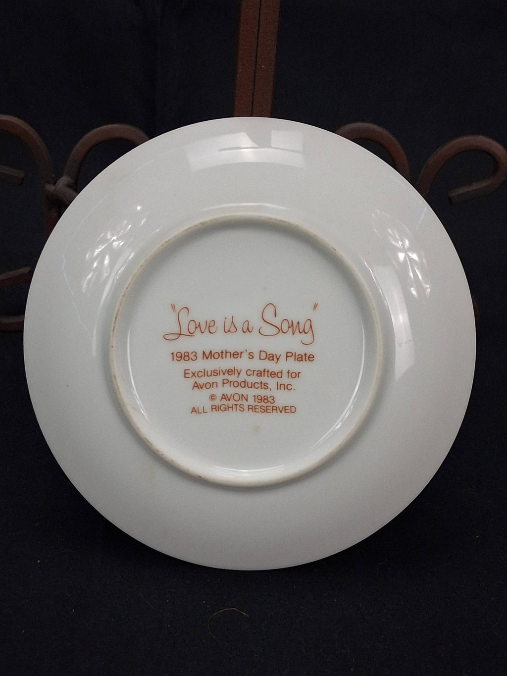 Avon “Love is a Song” Mother’s Day Collector Plate (1983)