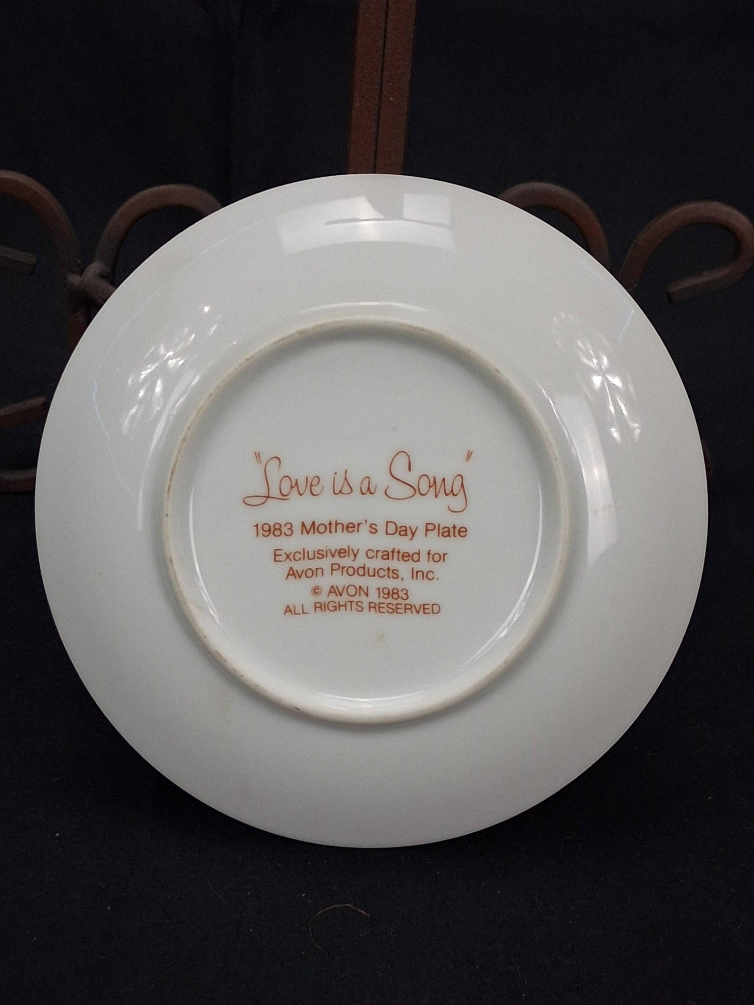 Avon “Love is a Song” Mother’s Day Collector Plate (1983)