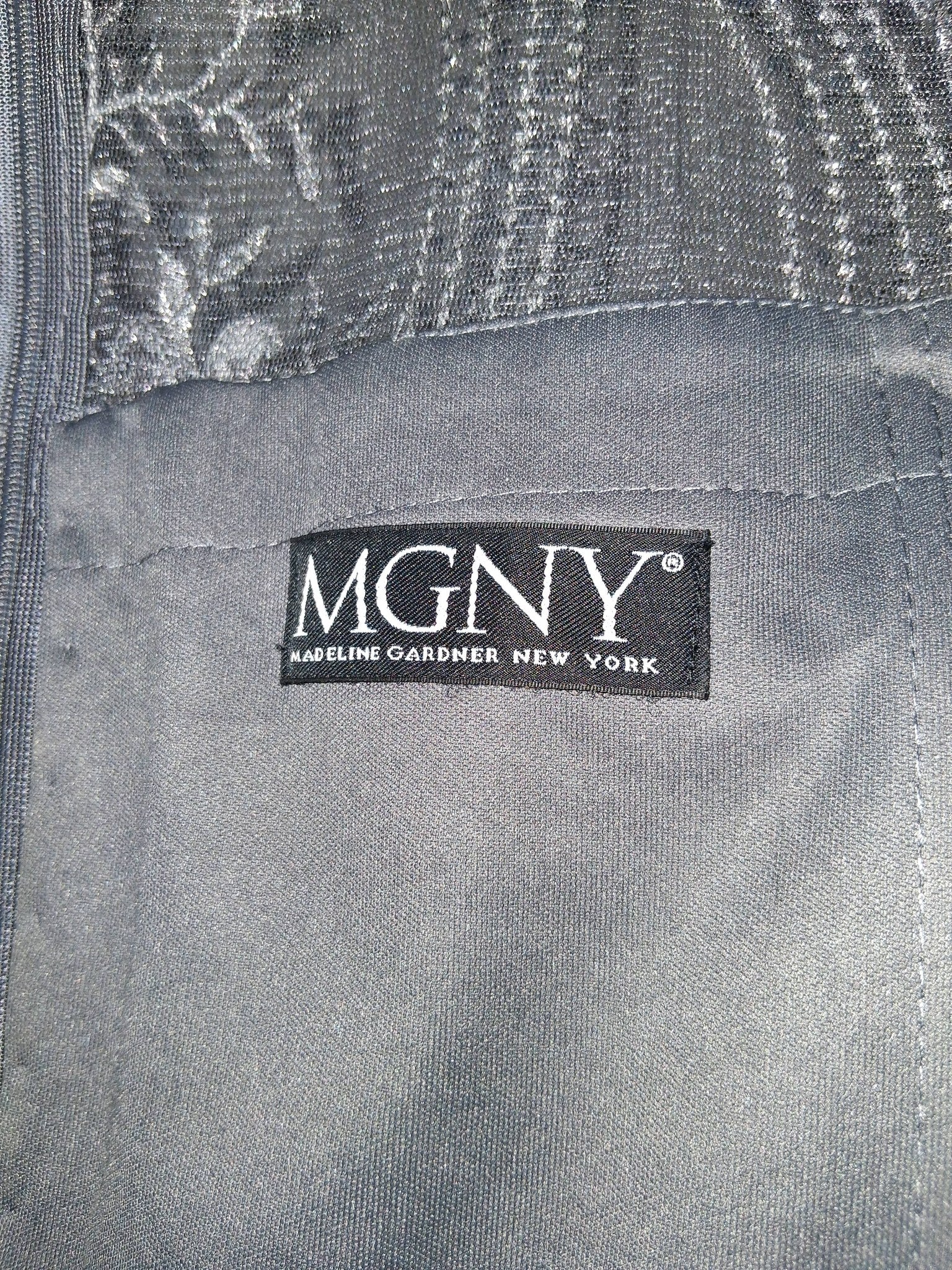 MGNY by Mori Lee Beaded Evening Gown – Silver/Grey (Never Worn)