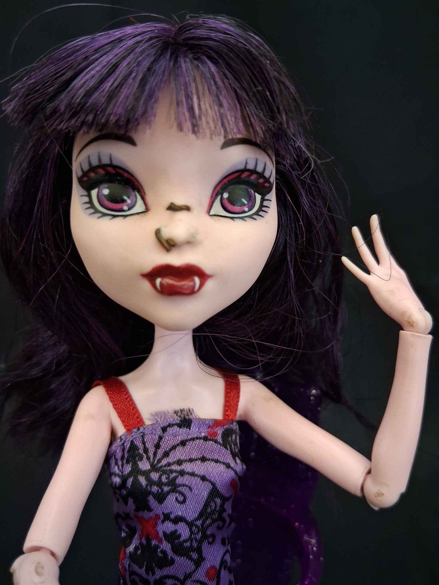 Monster High Ghoul Fair Elissabat OOAK Art Doll – Mattel Gen 1 (2015)