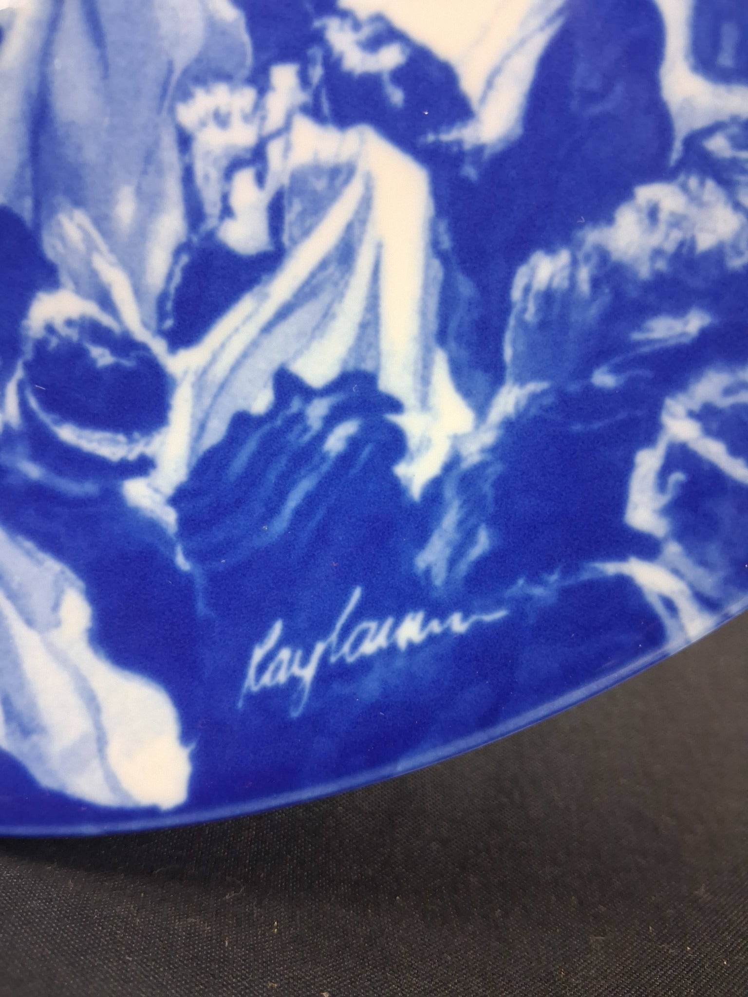 Avon “Jesus Feeds the Multitude” Collector’s Plate – Blue & White Porcelain (1993)