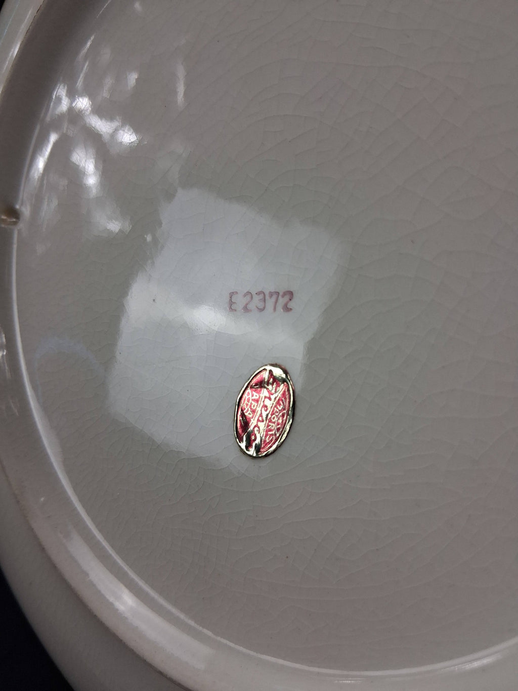J. Mace Signed Japanese Porcelain Floral Plate (c. 1950s–1960s)