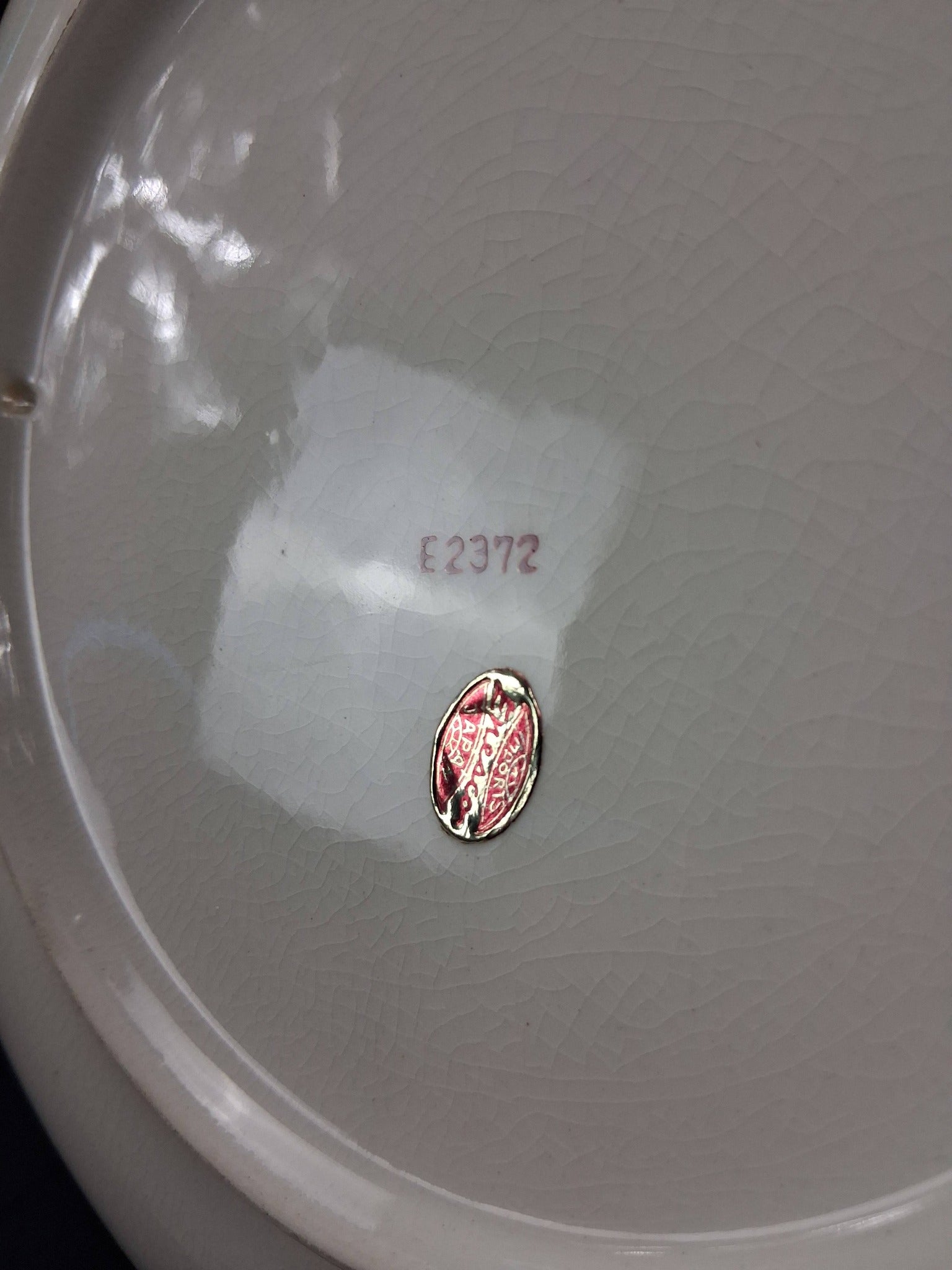 J. Mace Signed Japanese Porcelain Floral Plate (c. 1950s–1960s)