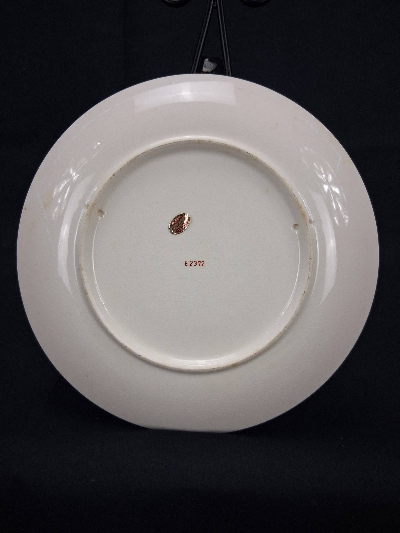 T. Nagasaki Signed Japanese Porcelain Iris & Lily Plate (c. 1950s–1960s)