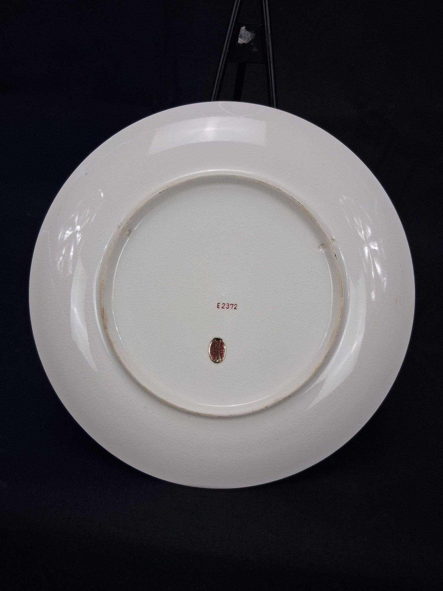 J. Mace Signed Japanese Porcelain Floral Plate (c. 1950s–1960s)