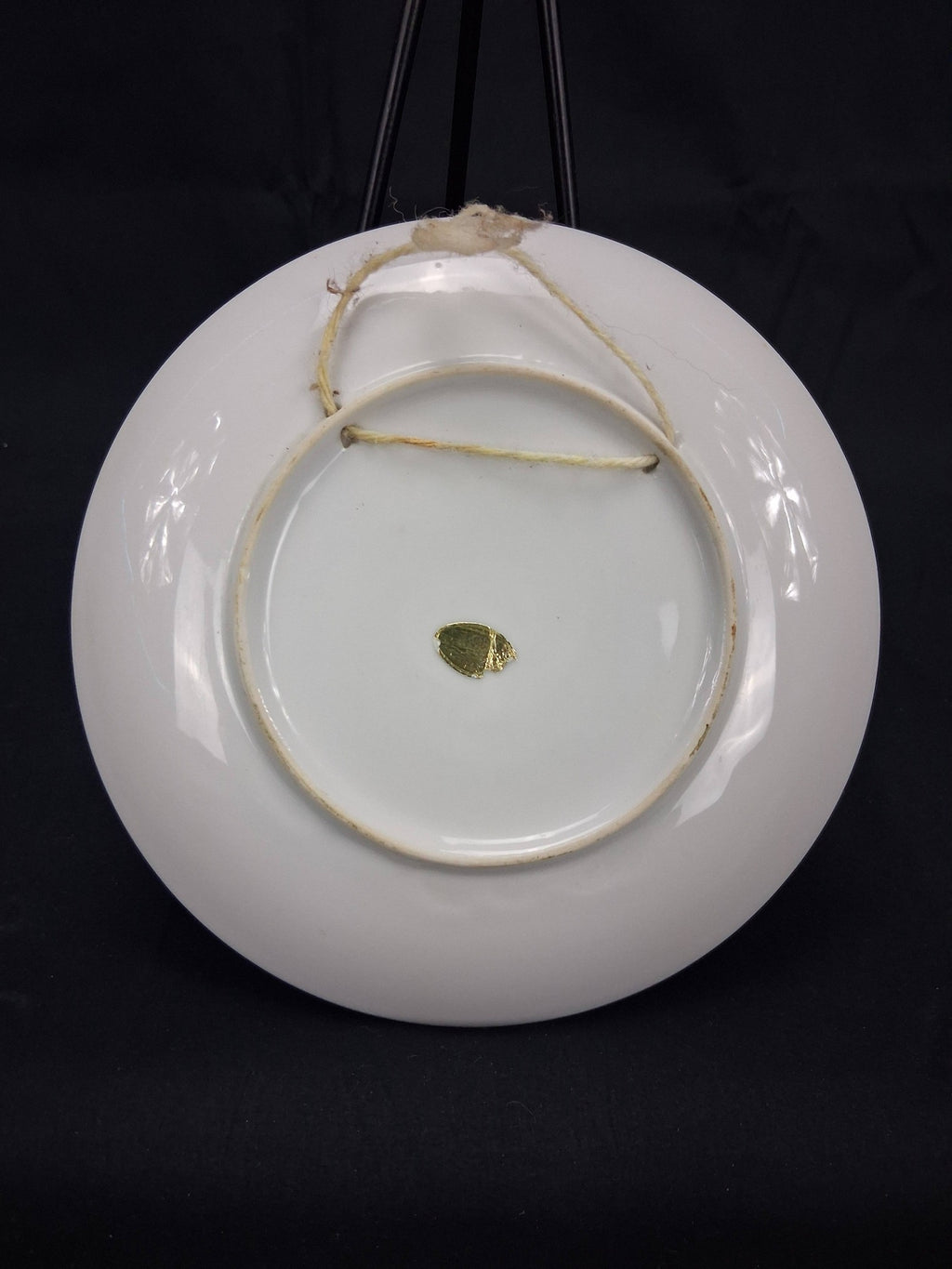 Vintage Japanese Porcelain Mother’s Day Poem Plate – Floral with Gold Rim (c. 1960s–1970s)