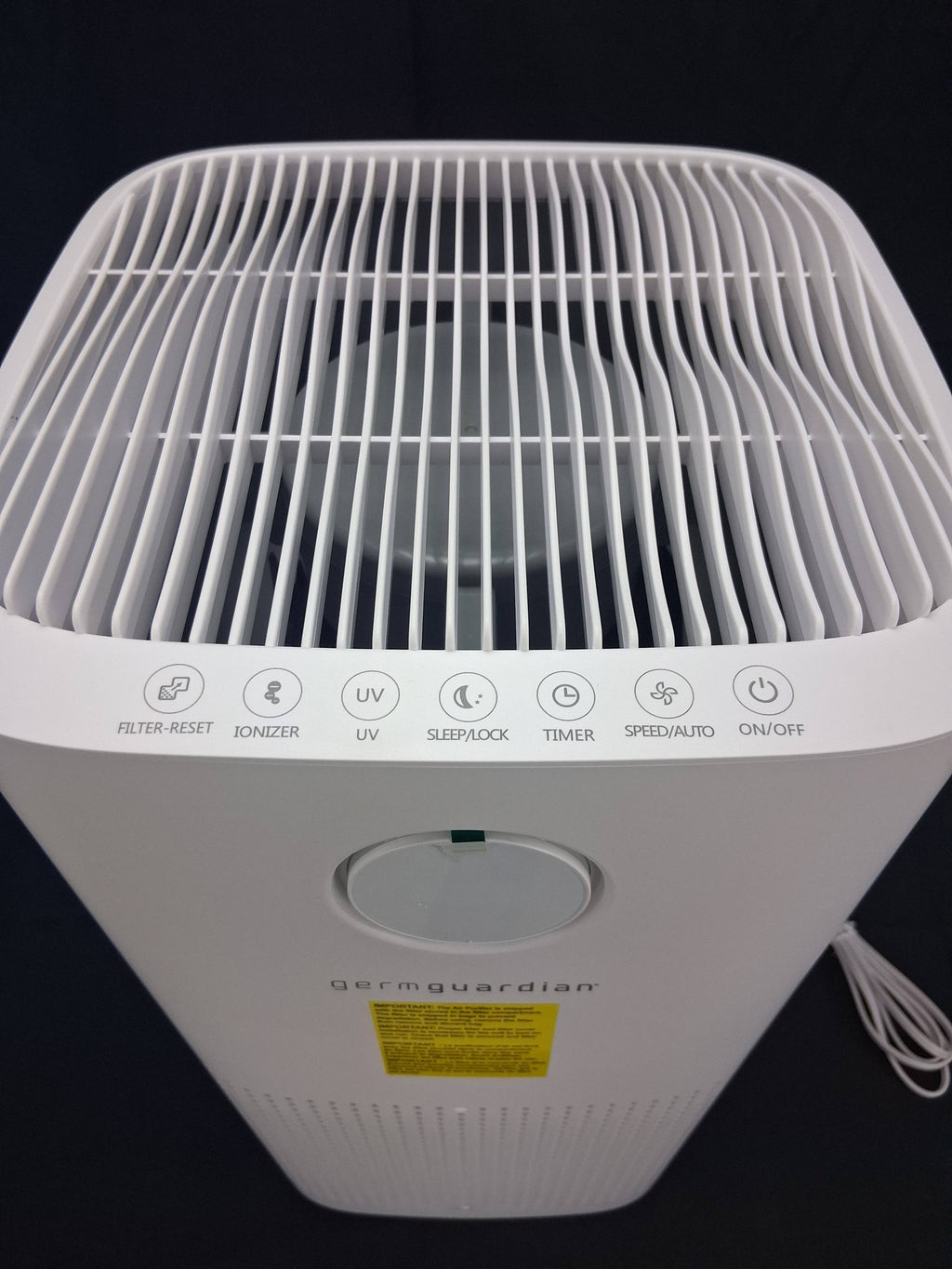 GermGuardian AC5109W 6-in-1 Large Room Air Purifier – True HEPA UV-C Sanitizer