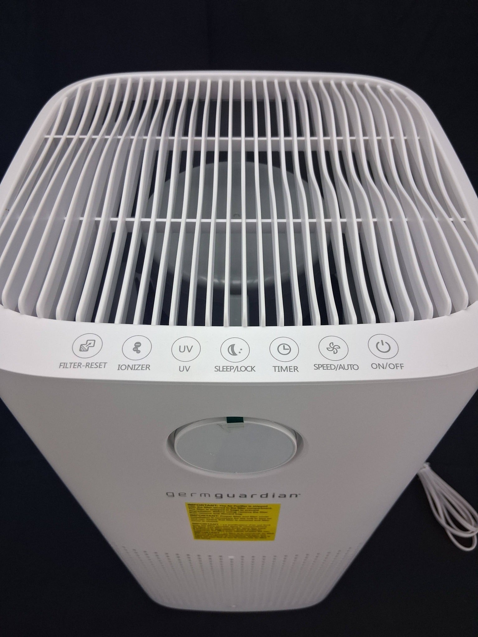 GermGuardian AC5109W 6-in-1 Large Room Air Purifier – True HEPA UV-C Sanitizer