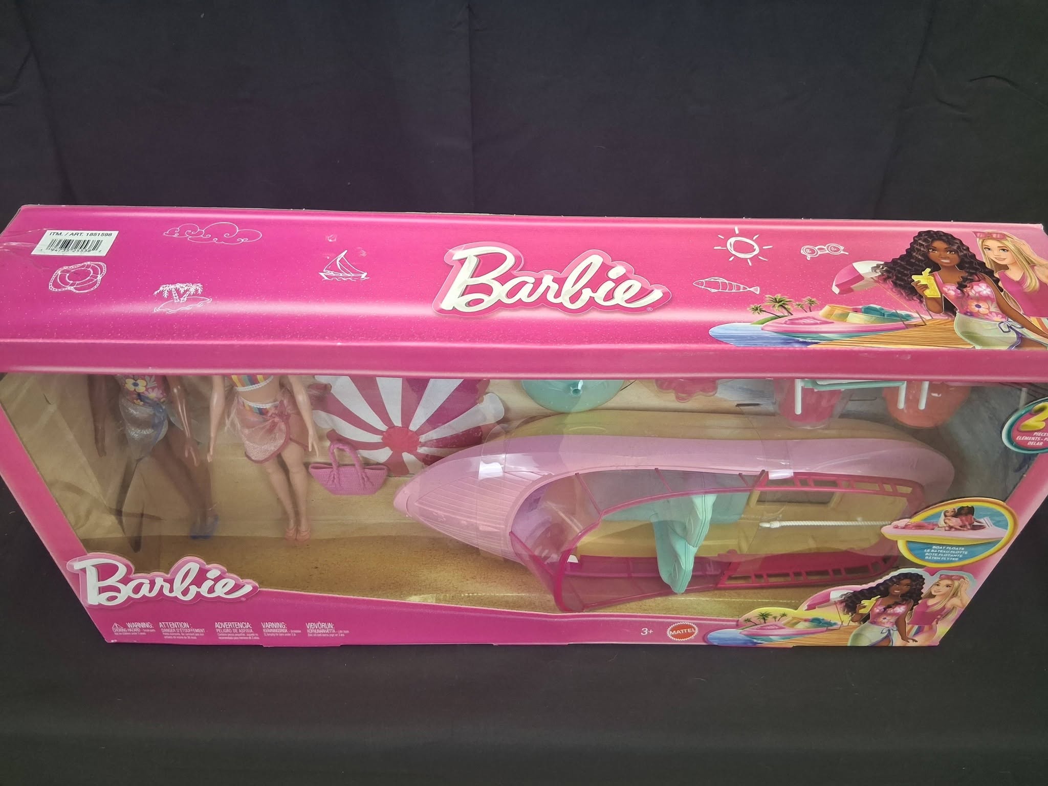 Barbie Lake Adventure Playset with 20+ Accessories Dolls Chairs Life Vests