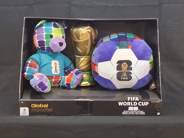 2026 FIFA World Cup Official Plush Gift Set – Bear, Ball & Trophy – Licensed Collectible