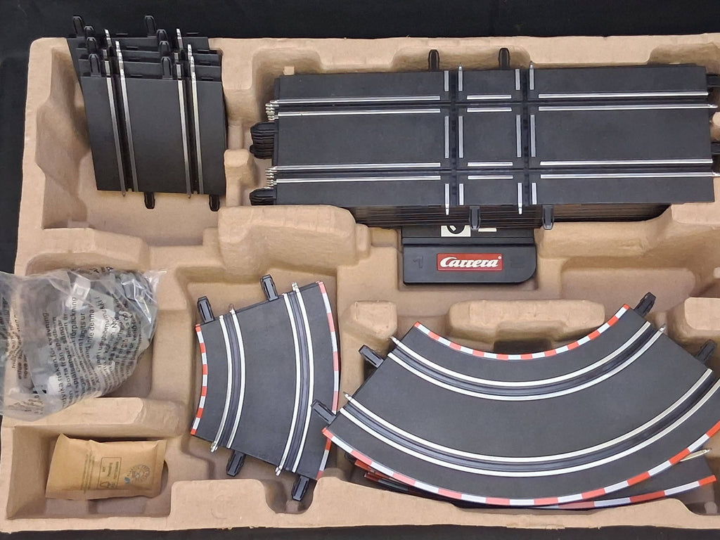 Carrera GO!!! Racing Arena Slot Car Set 1:43 – Used Once – 100% Complete – Ferrari & Red Bull