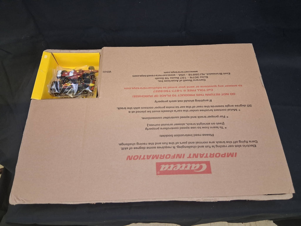 Carrera GO!!! Racing Arena Slot Car Set 1:43 – Used Once – 100% Complete – Ferrari & Red Bull