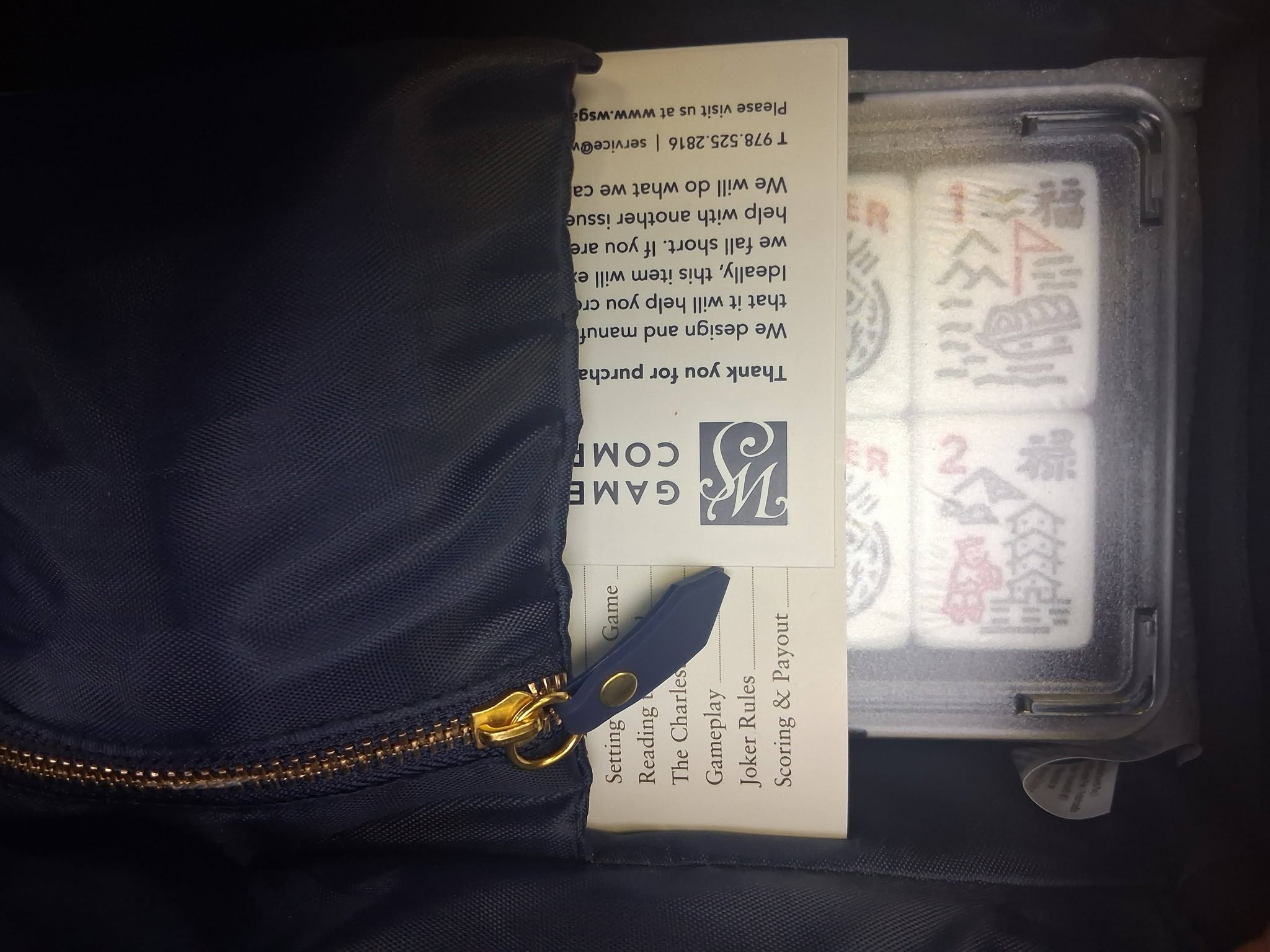 American Mahjong Set with Carrying Case