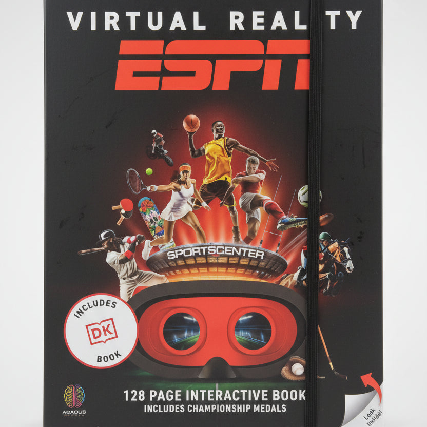 Virtual Reality ESPN VR Gift Box Set – Goggles, Interactive Book, Medals & Abacus