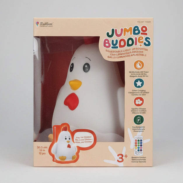 Jumbo Buddies Chester the Rooster Light-Up Squishy Night Light