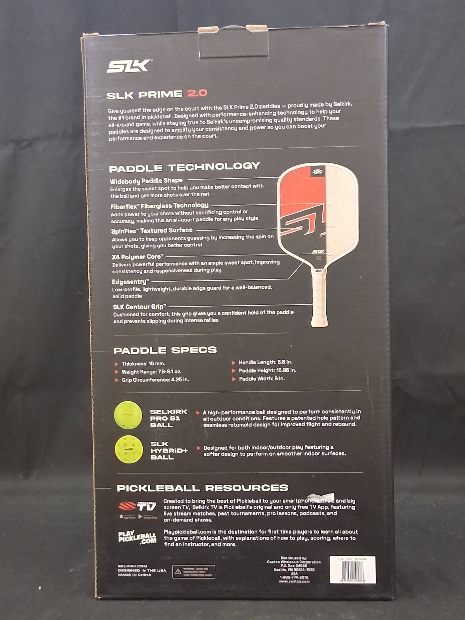 SLK Premium Pickleball Set PRIME 2.0 – 2 Paddles, 4 Balls & Carry Bag