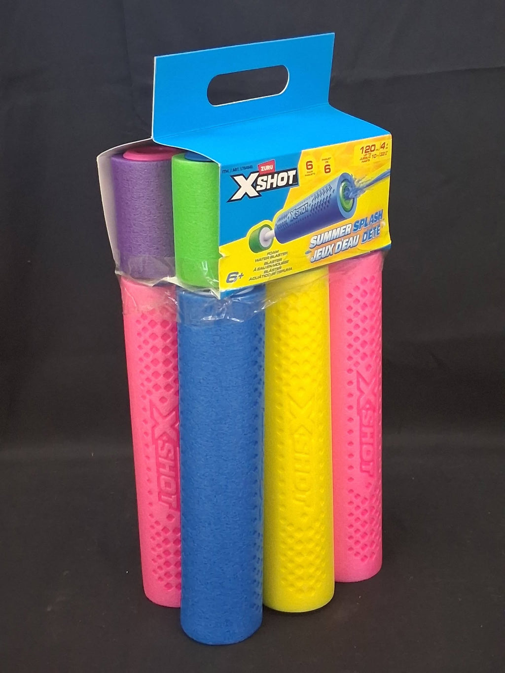 ZURU XSHOT Summer Splash Water Blaster 6-Pack – Foam Pump Shooters