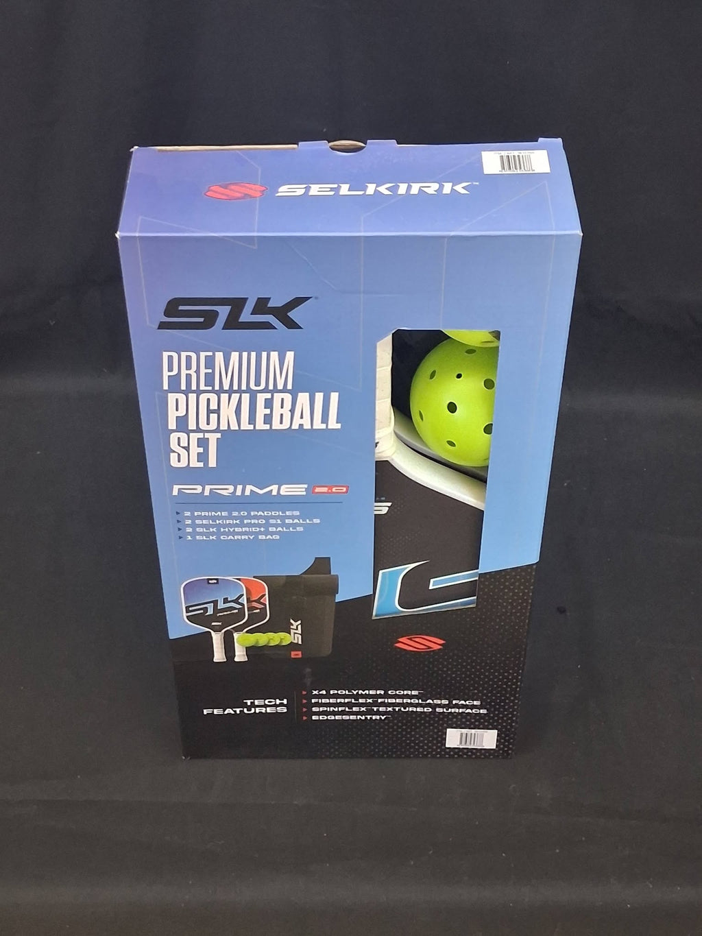 SLK Premium Pickleball Set PRIME 2.0 – 2 Paddles, 4 Balls & Carry Bag