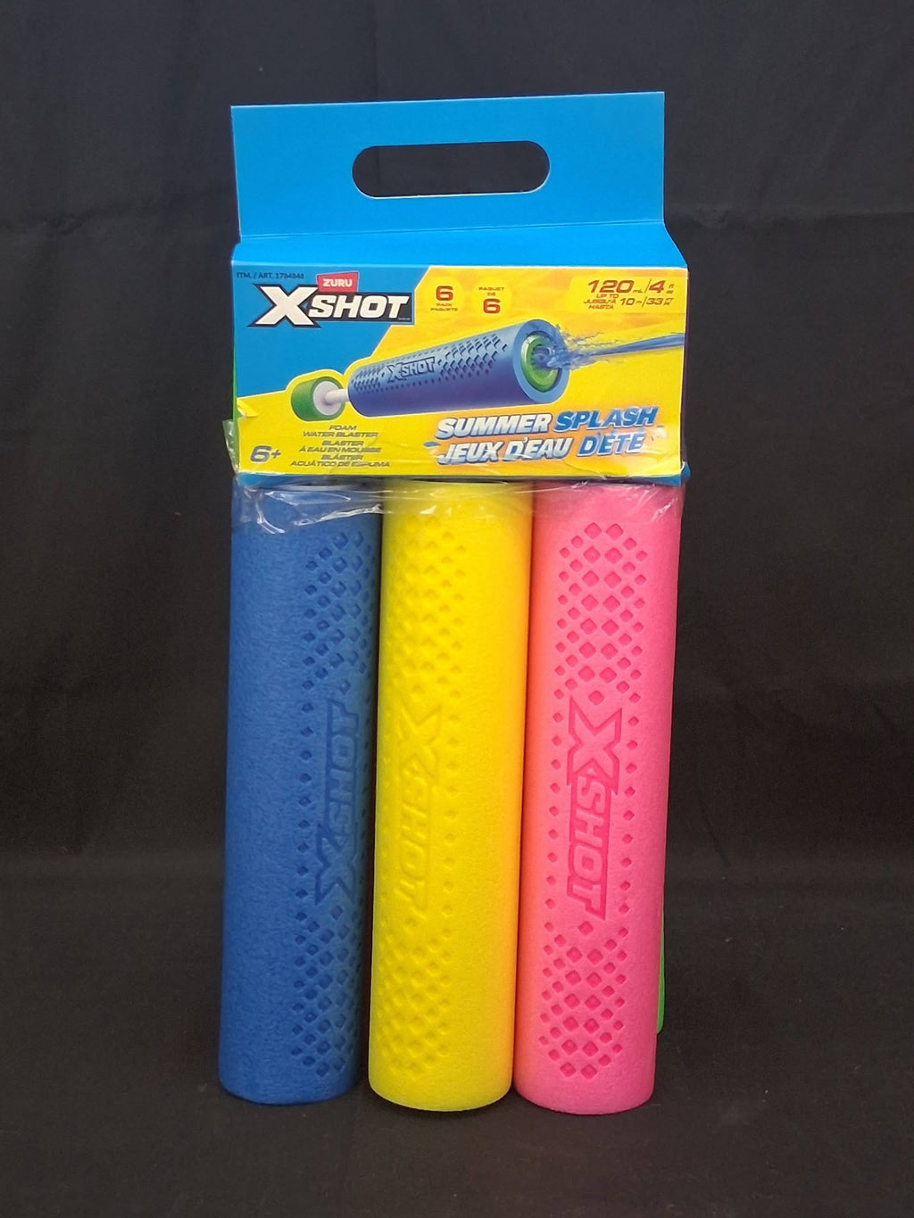 ZURU XSHOT Summer Splash Water Blaster 6-Pack – Foam Pump Shooters