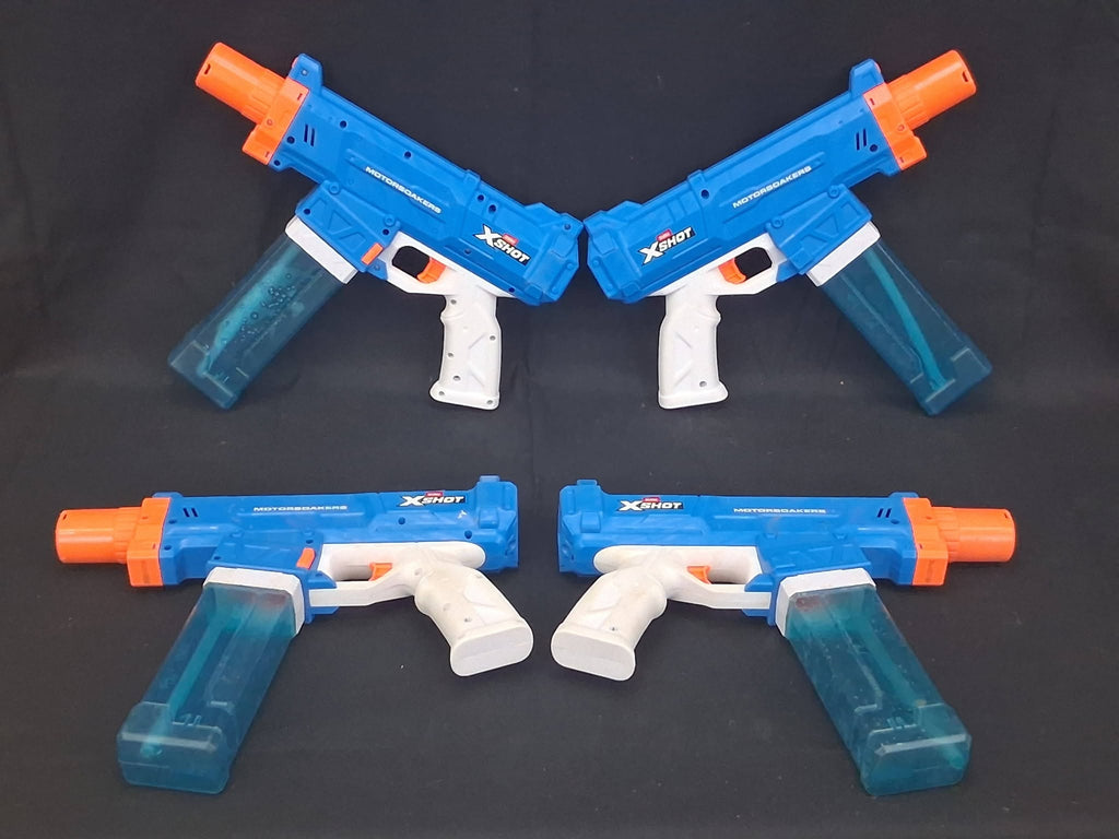 ZURU X‑SHOT MotorSoakers Motorized Water Blaster Lot of 4 – Tested & Working – Returns