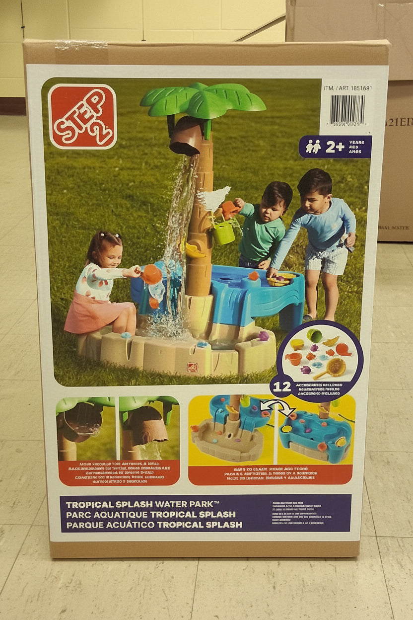 Step2 Tropical Splash Water Park – Open Box – Complete Set (12 Accessories)