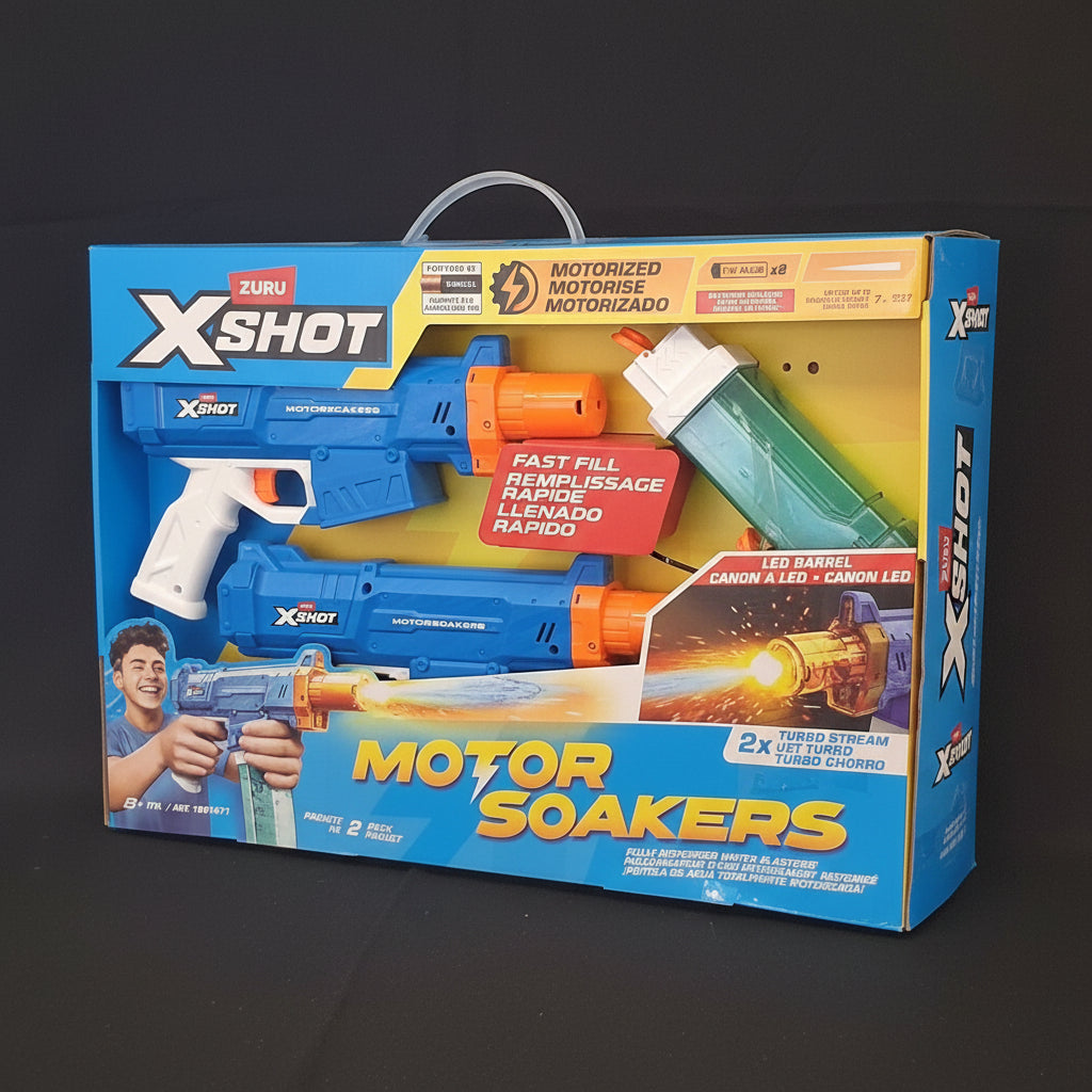 ZURU XSHOT Motor Soakers 2-Pack – Motorized Water Blasters