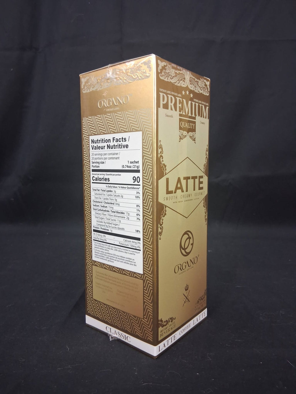 Organo Premium Qualité Latte — 20 Sachets (400g)