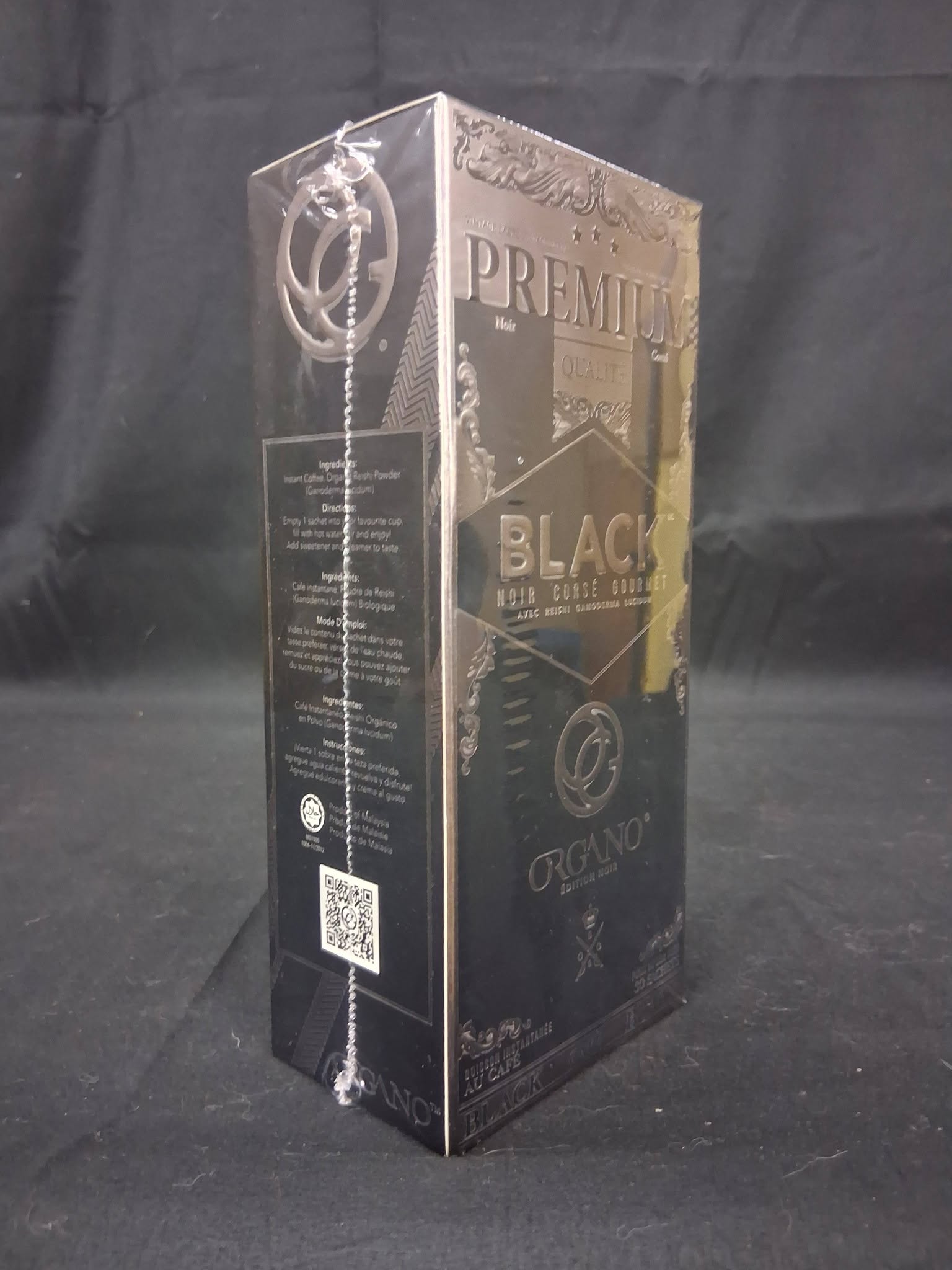 Organo Black Edition Dark Bold Gourmet Coffee w/ Reishi Ganoderma – 30 Sachets