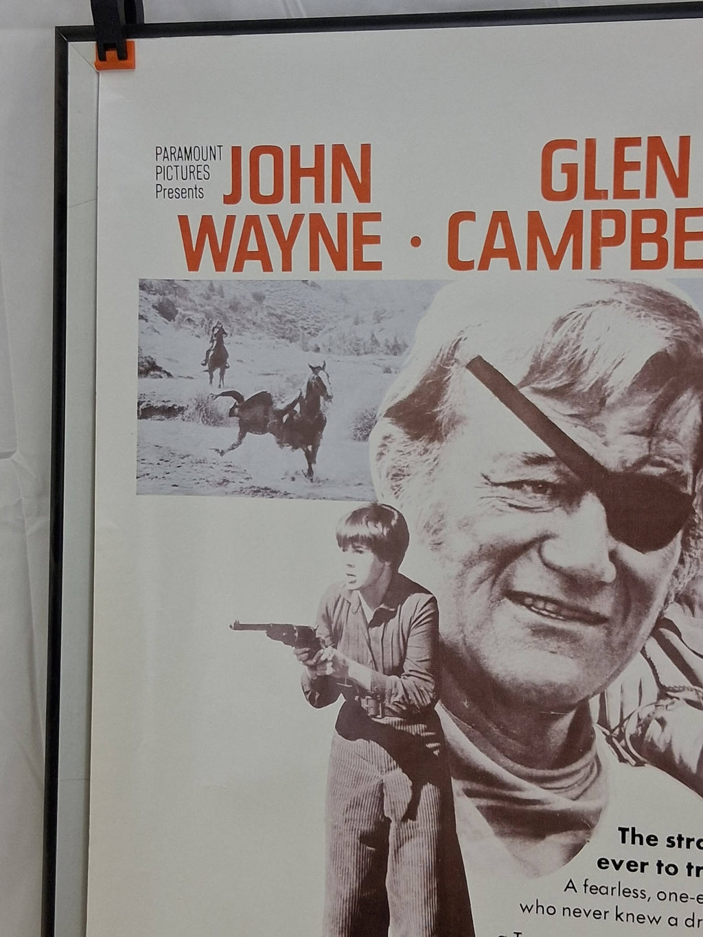 Vintage 1972 TRUE GRIT Movie Poster – John Wayne – 23.5x36 – Original Retail Issue – Shipped in 1970s UPS Tube w/ Label