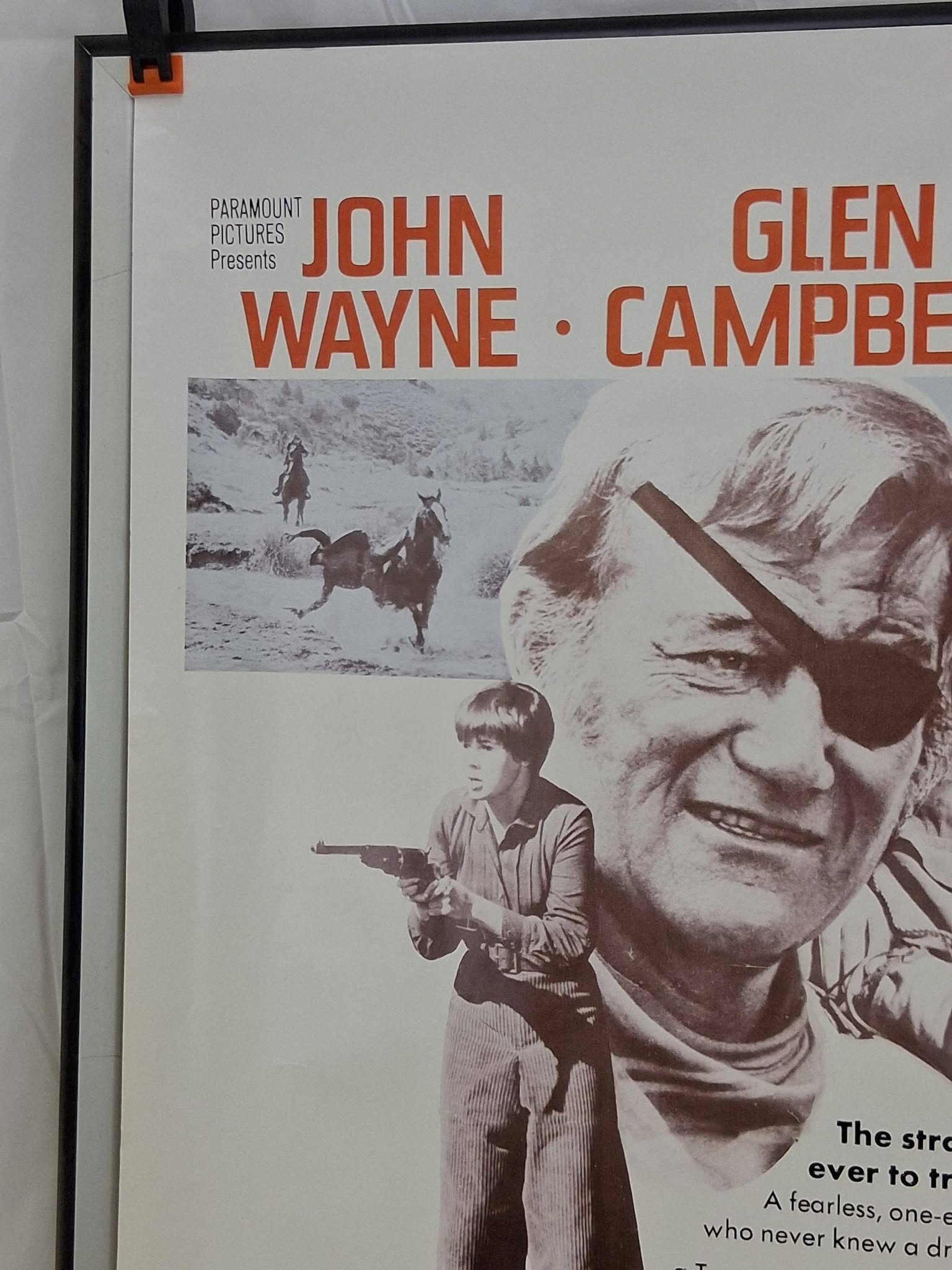 Vintage 1972 TRUE GRIT Movie Poster – John Wayne – 23.5x36 – Original Retail Issue – Shipped in 1970s UPS Tube w/ Label