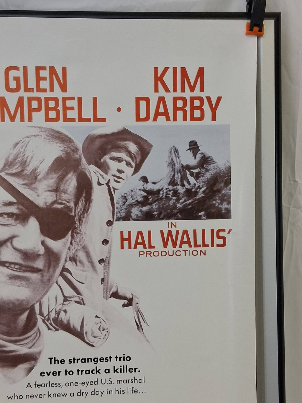 Vintage 1972 TRUE GRIT Movie Poster – John Wayne – 23.5x36 – Original Retail Issue – Shipped in 1970s UPS Tube w/ Label