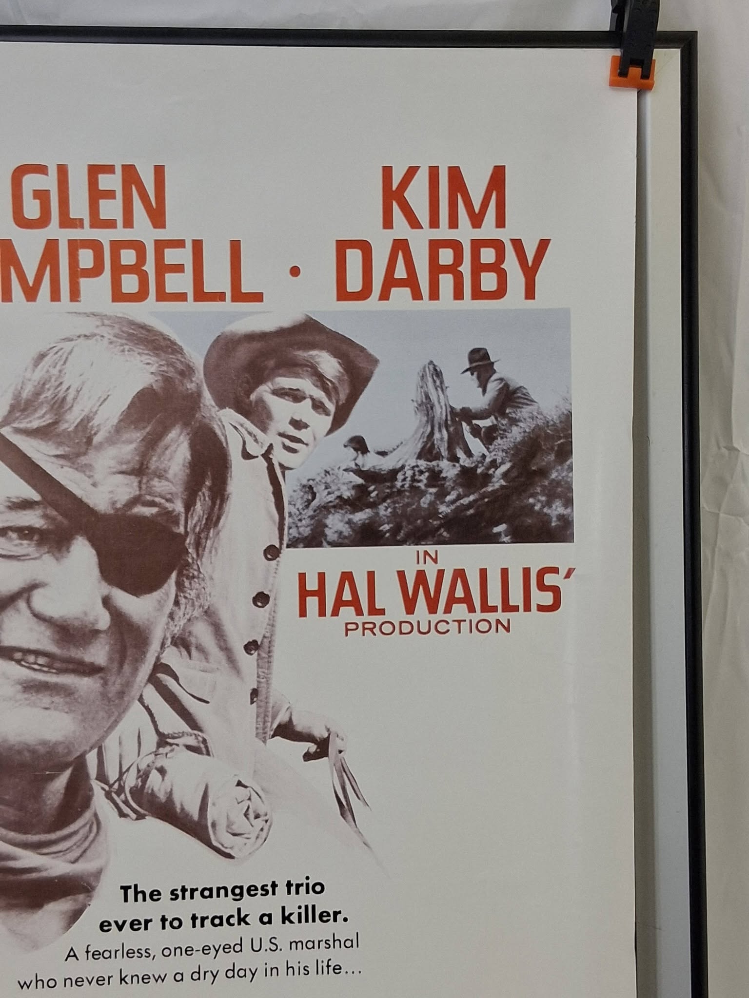 Vintage 1972 TRUE GRIT Movie Poster – John Wayne – 23.5x36 – Original Retail Issue – Shipped in 1970s UPS Tube w/ Label